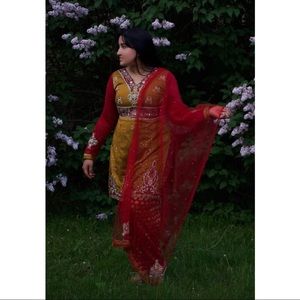 Indian Pakistani 3 Piece Suit Patyala Shalwar